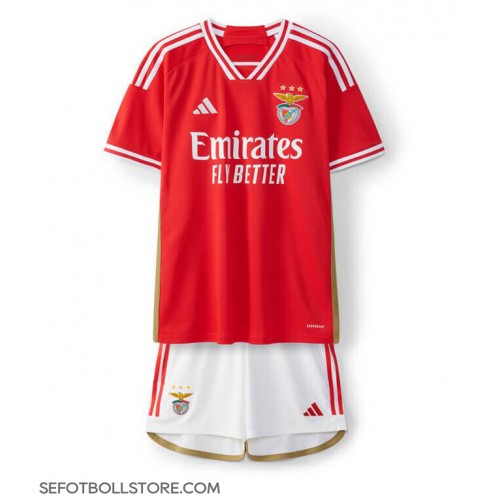 Benfica Replika babykläder Hemmaställ Barn 2023-24 Kortärmad (+ korta byxor)